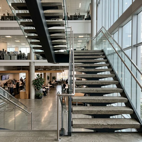 Commercial Office Floating Stairs