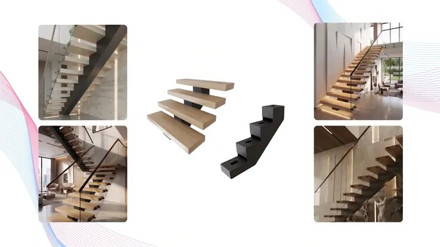 Minimalistic ARC floating stair beam configuration in Miami