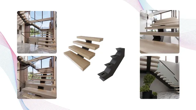 Tower ARC floating stair beam configuration in Miami